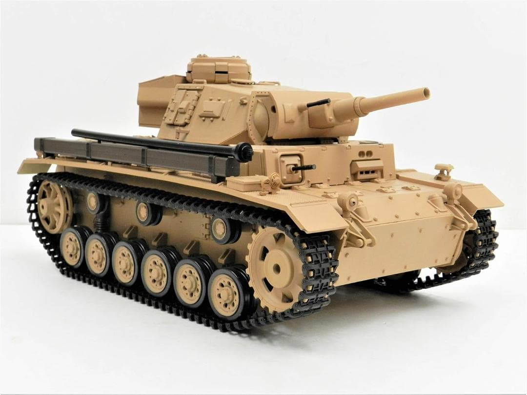 技術基準適合証明済 ヘンロン 1/16 戦車ラジコン ドイツ陸軍 Ⅲ号 H型
