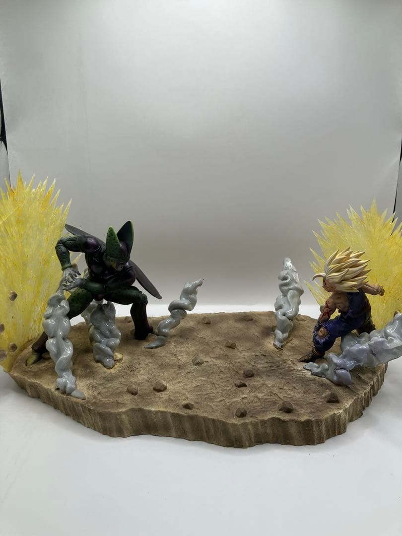 【リペイント】　ドラゴンボール　セル　悟飯　ジオラマ　フィギュア