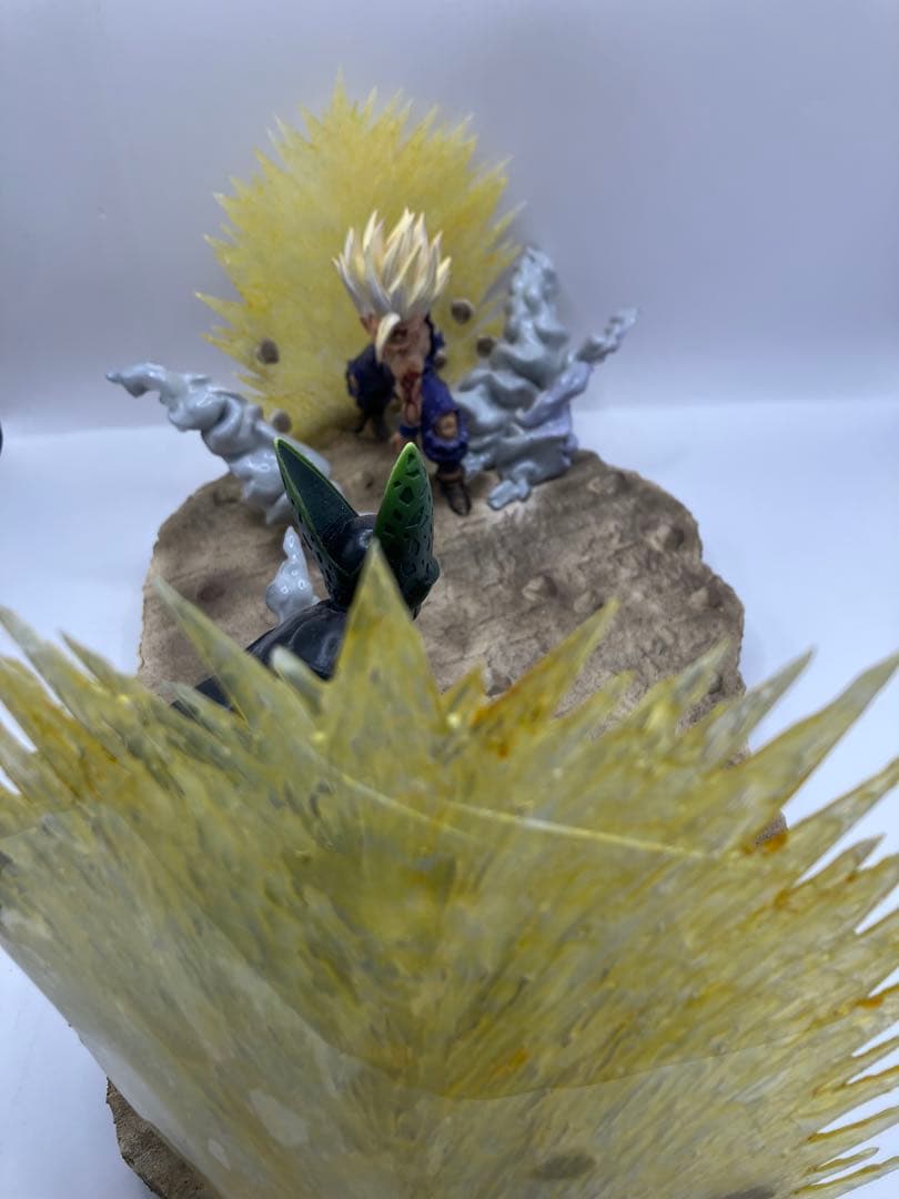 【リペイント】　ドラゴンボール　セル　悟飯　ジオラマ　フィギュア