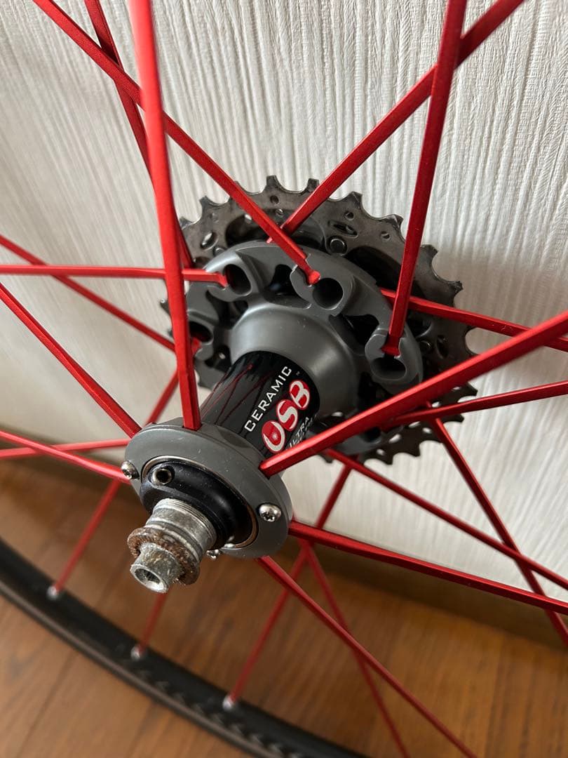 フルクラム　レーシングゼロ　限定レッドスポーク C15