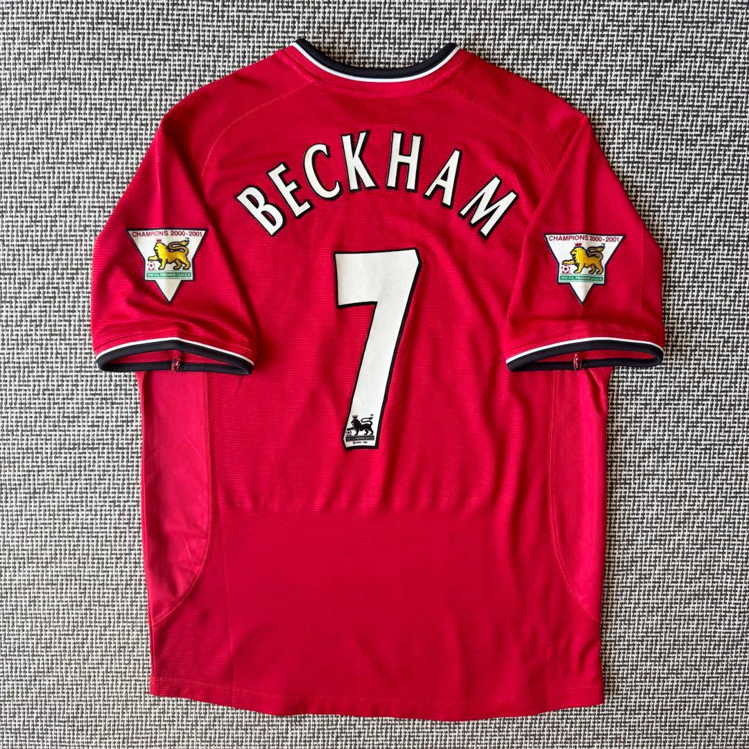 【プレミア優勝パッチ付き】D・ベッカム ＃７ マンチェスター・U ００／０１