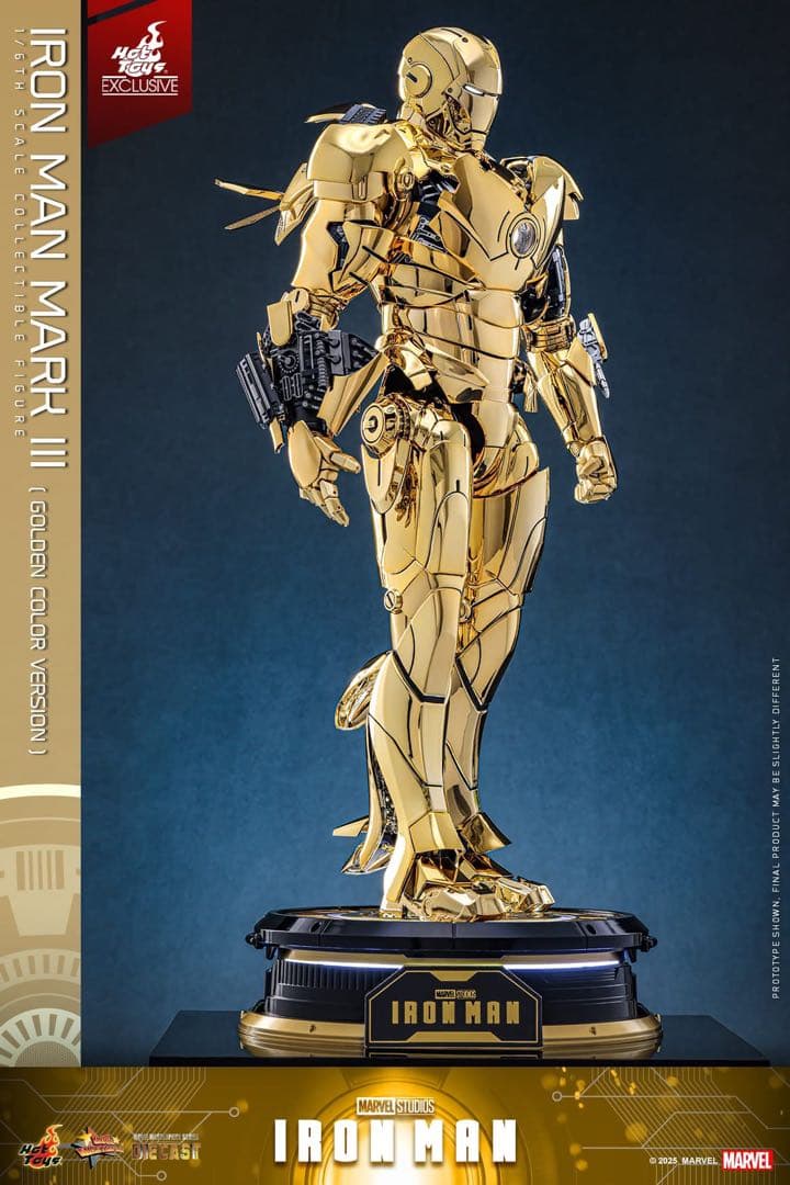 アイアンマン 1/6スケールフィギュア　アイアンマン・マーク3（ゴールドカラー）