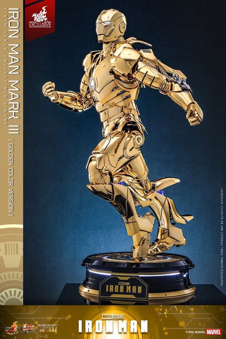 アイアンマン 1/6スケールフィギュア　アイアンマン・マーク3（ゴールドカラー）