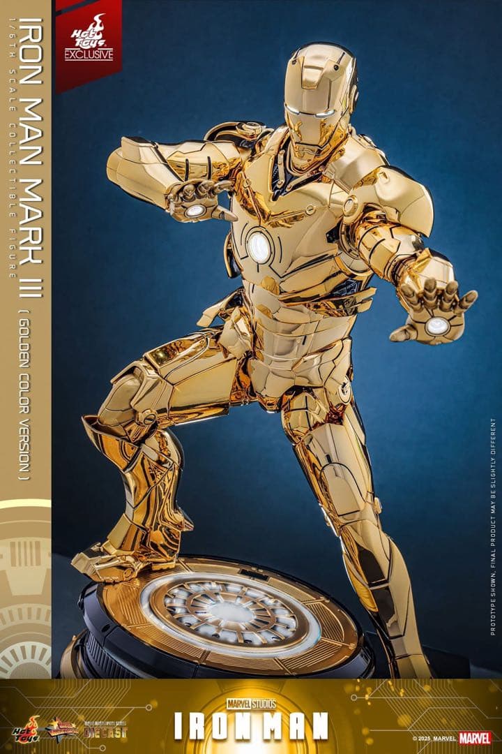 アイアンマン 1/6スケールフィギュア　アイアンマン・マーク3（ゴールドカラー）