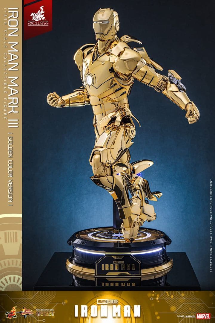 アイアンマン 1/6スケールフィギュア　アイアンマン・マーク3（ゴールドカラー）