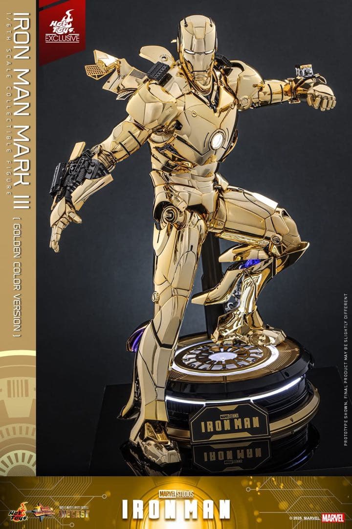 アイアンマン 1/6スケールフィギュア　アイアンマン・マーク3（ゴールドカラー）