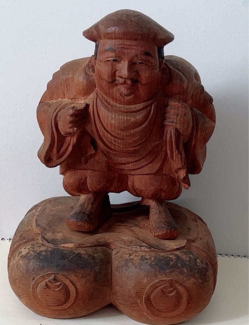 木製 福の神 彫刻