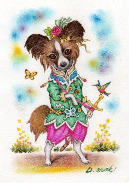 フォロワー様は価格から10％OFF【ペット画オーダー制作（A5用紙　１匹描き）】