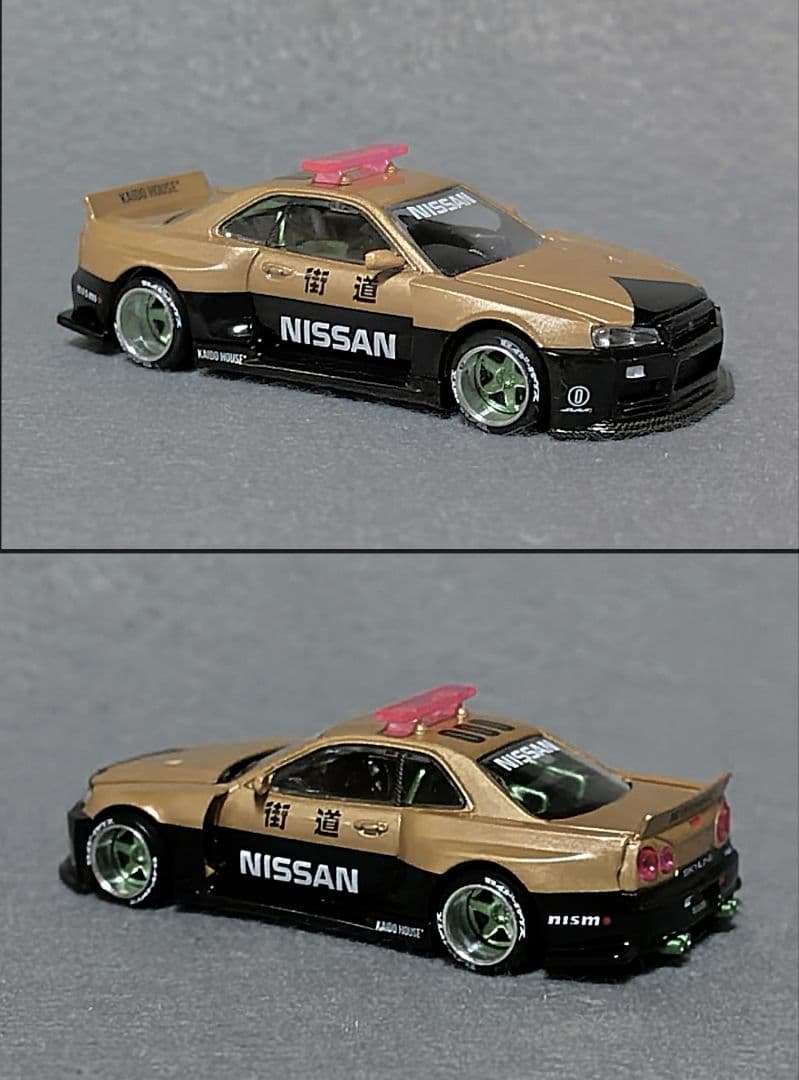 ミニカー (R34) KaidoWorks V2 Aero Police BLKLTD