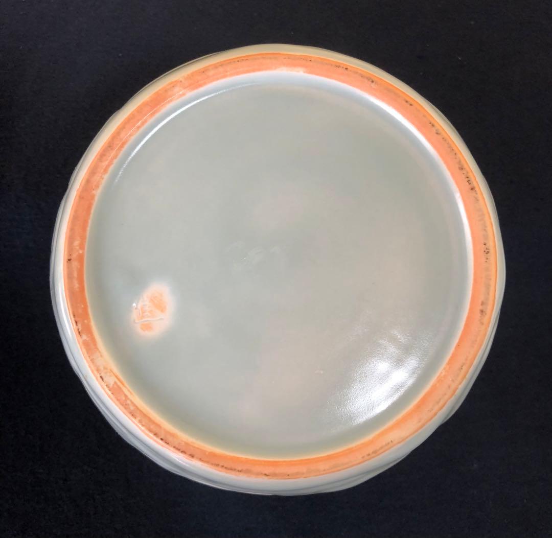 ❗️割引《R》妙高焼 青磁 椿文 水指 高井進 歴書 共布 共箱　250826G2