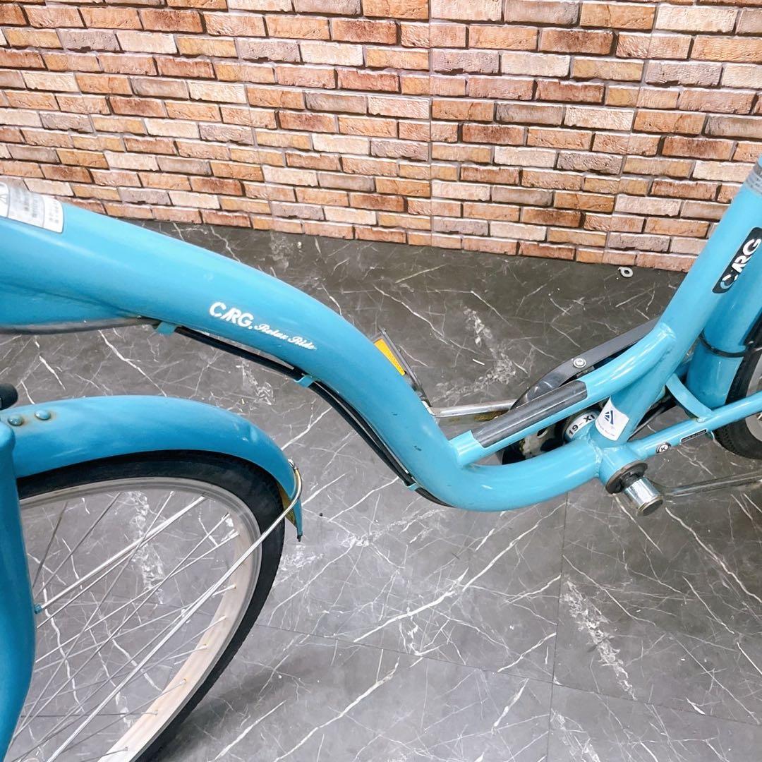 【32】一般車 ママチャリ CARG ブルー 26インチ