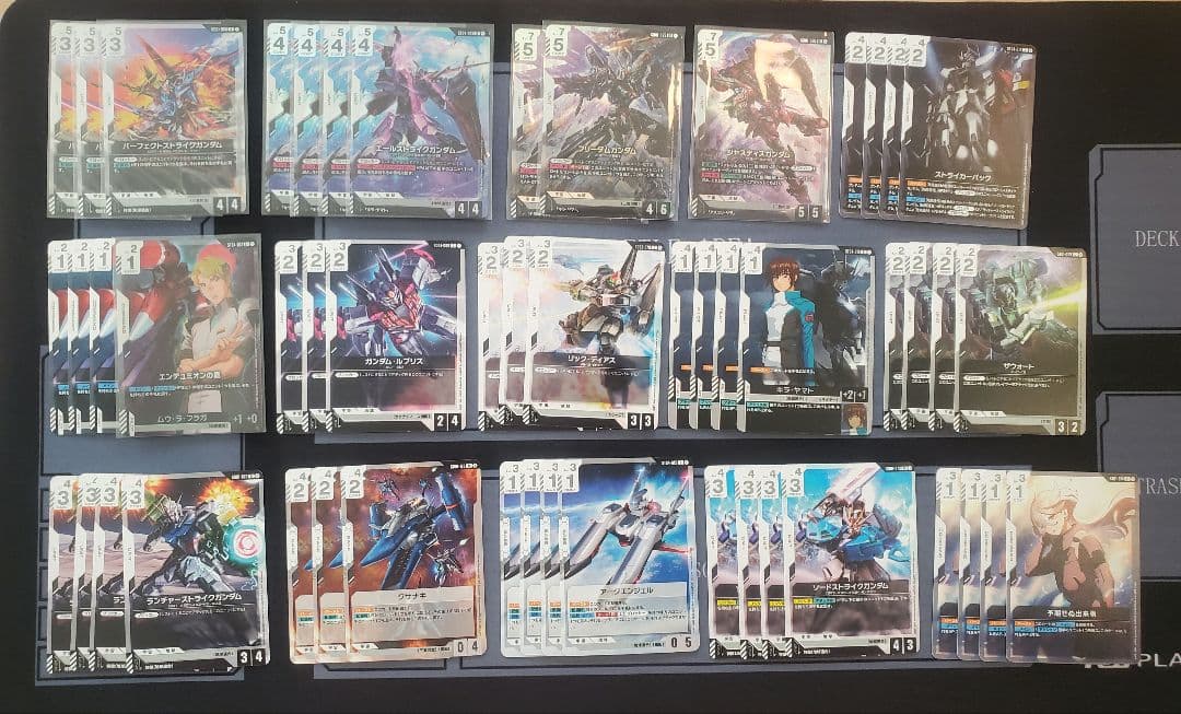 ガンダムカードゲーム GCG 緑白ウイングデッキパーツ 107枚セット