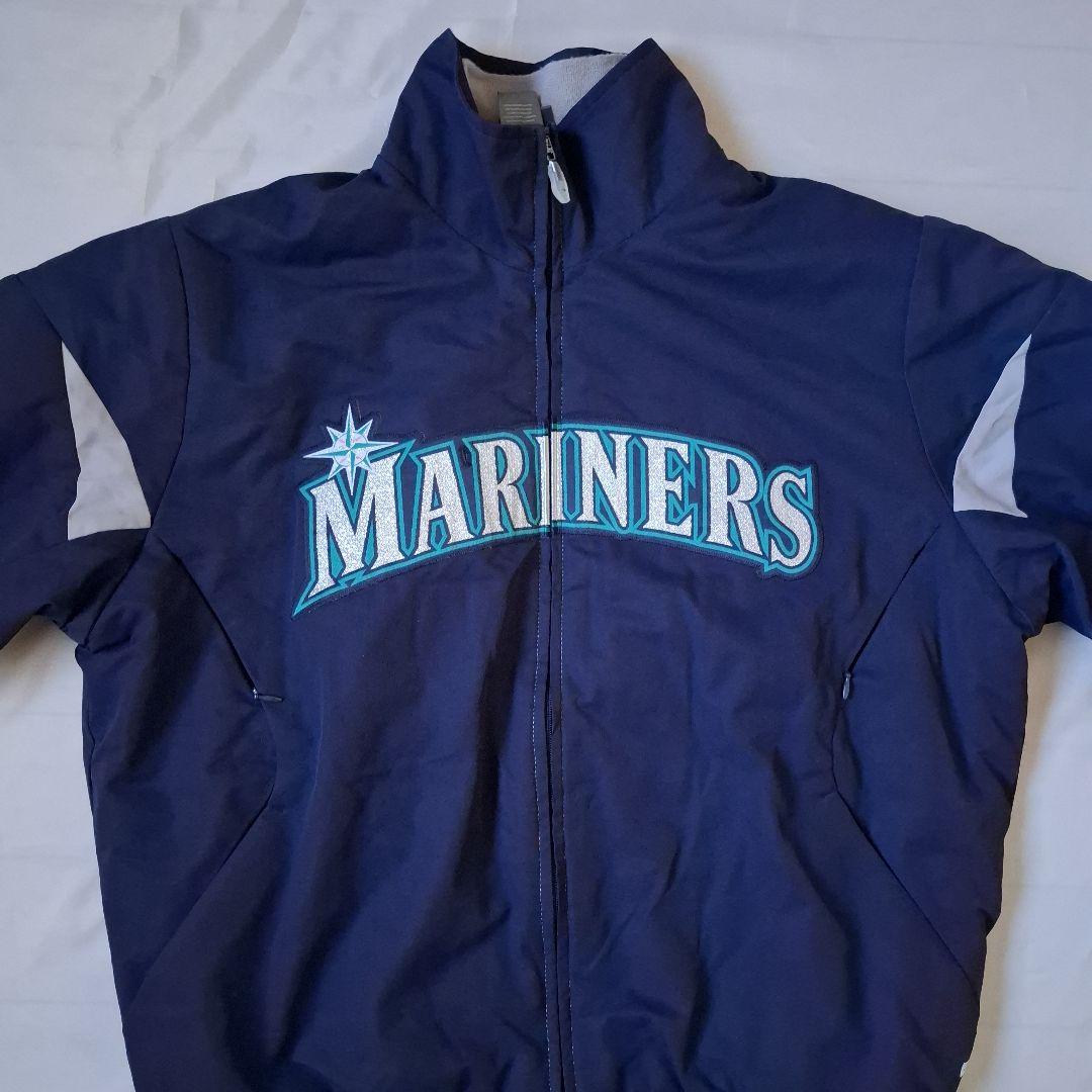 マリナーズ スタジャン MLB Majestic ネイビー 長袖 ジャケット