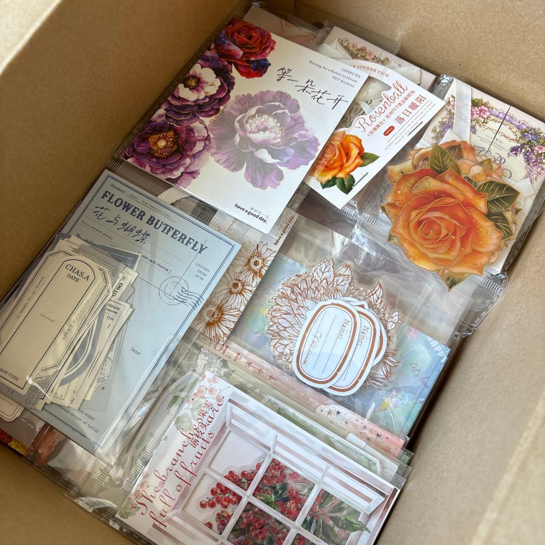 3 断捨離　セット　コラージュ　まとめ　素材　日記　紙もの　おすそ分け