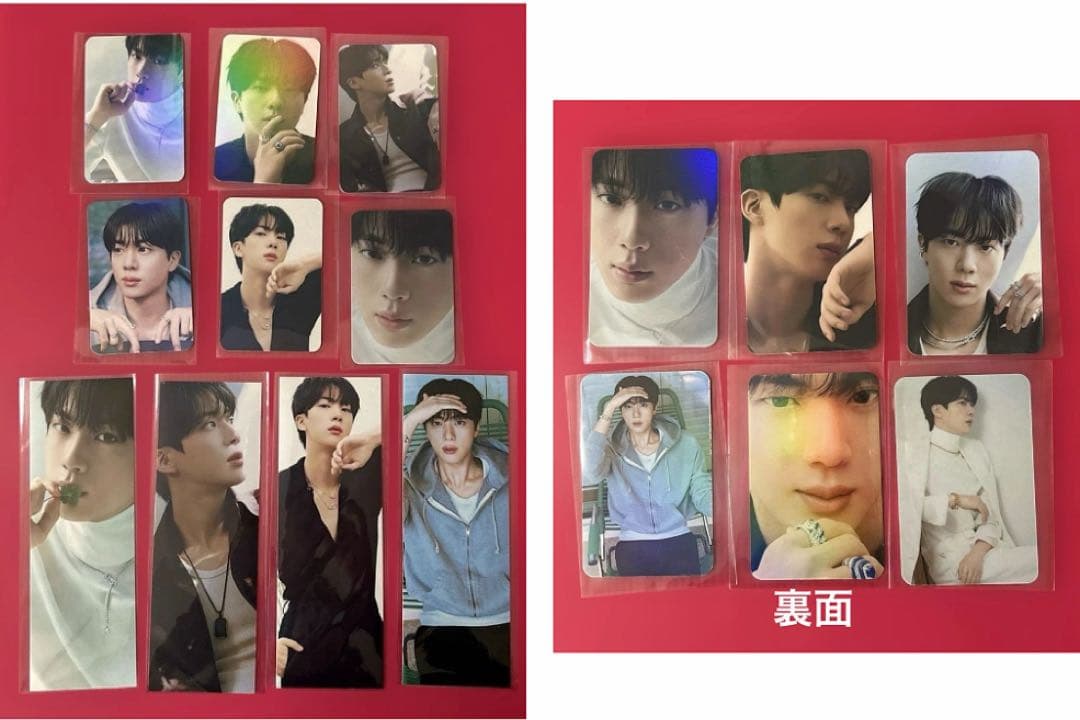 BTS JIN ロングステッカー・フォトカード・ましかくフォト・ステッカー
