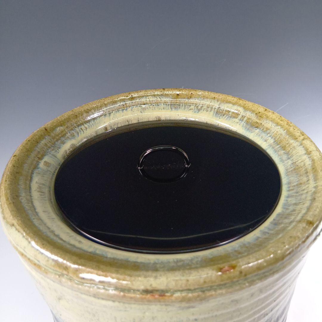 茶道具　徳澤守俊造　朝鮮唐津水指　 共箱　未使用品　美品