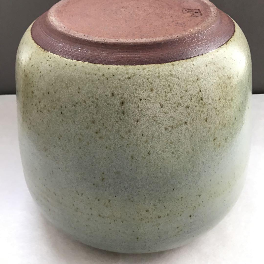 茶道具　水指　伊勢　美夜之窯　八木秀夫作　栞　共箱　S63MS