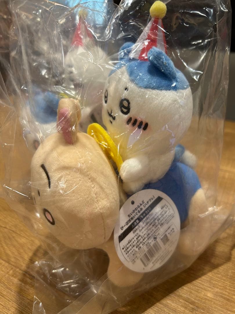 ちいかわらんど　　ちいかわ　ぴーぽぽぬいぐるみ　3種セット　ノベルティ付き