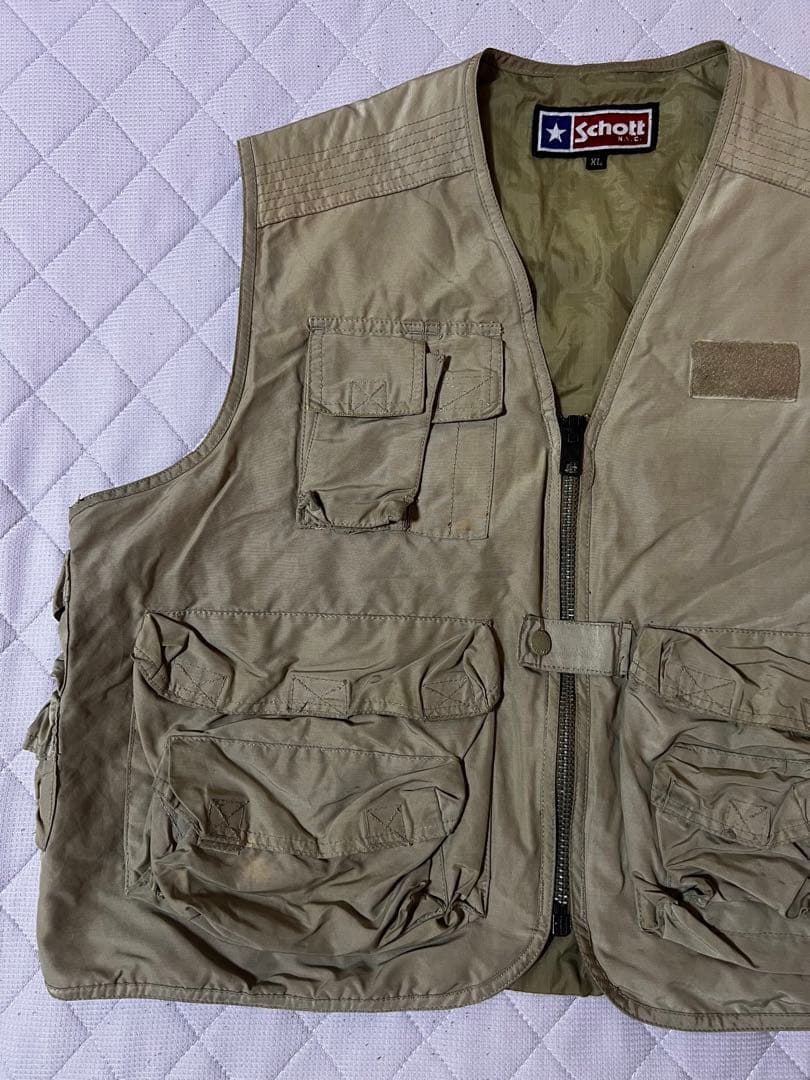 schott ショット　ビンテージ　フィッシングベスト　希少　激レア　USA