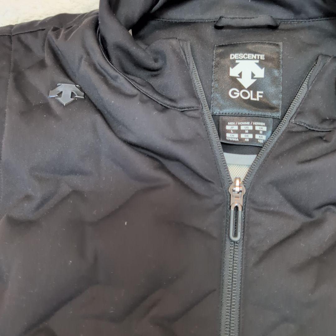 DESCENTE GOLF ブラックダウンベスト L