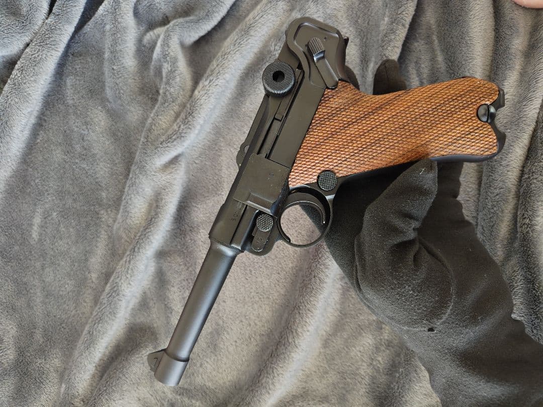 TANAKA LUGER P08 4inch HW ガスブロ マグ無 木グリ