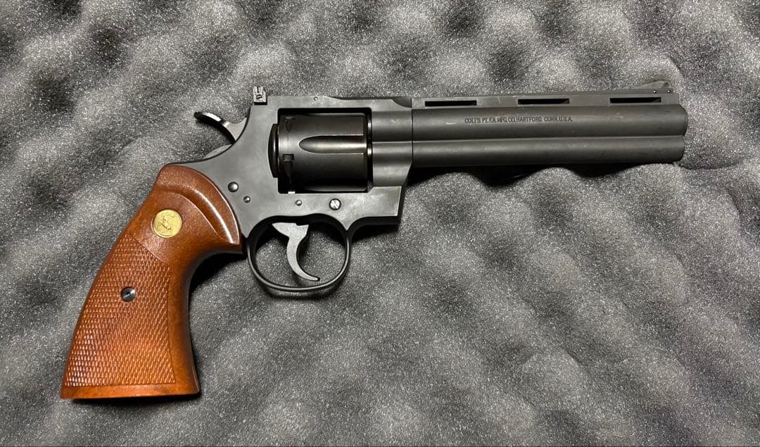 タナカ コルトパイソン 357マグナム 6インチ Rモデル HW