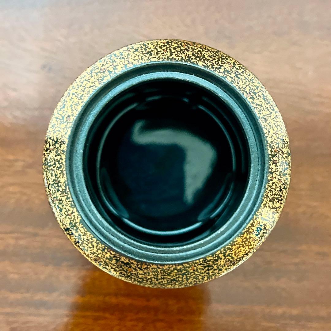 幸楽 作「蒔絵蝶文 香炉」共箱 茶道具 香合 有田焼 金彩 三足香炉