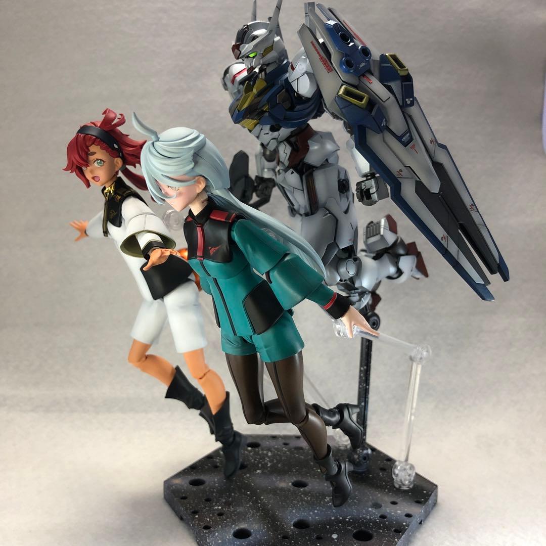 hg  ガンダムエアリアル　他　塗装完成品　水星の魔女
