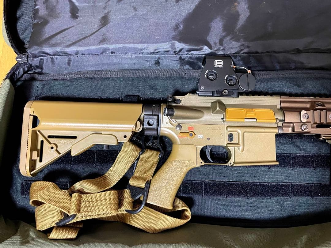 次世代電動ガン デルタカスタム HK416 タンカラー サマコバ・人気ケース付き