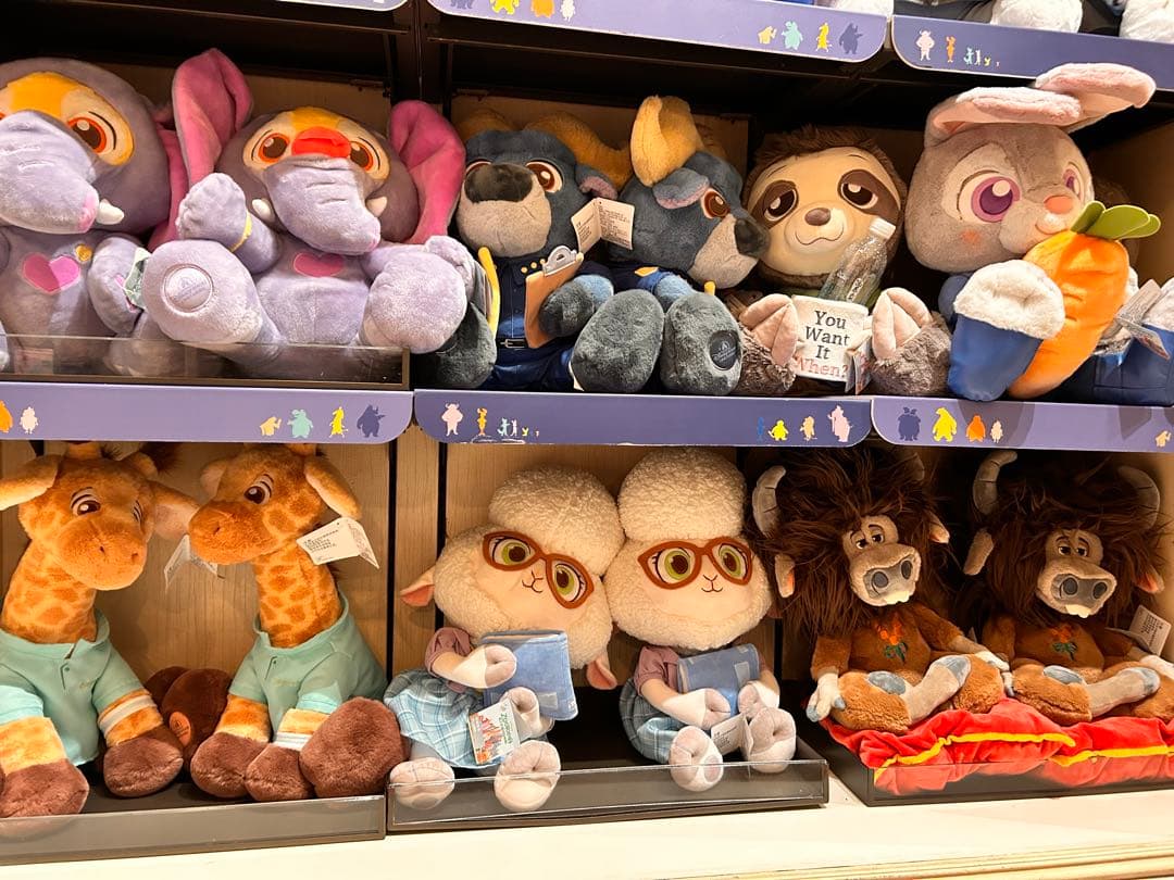 上海ディズニー　ズートピア　新作　ぬいぐるみ