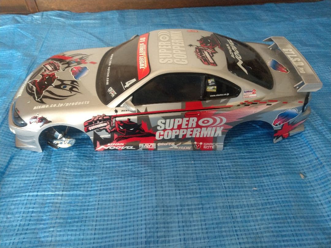 TAMIYA　タミヤ　TB-02　シルビア　S15　ボディ　シャーシ　中古品