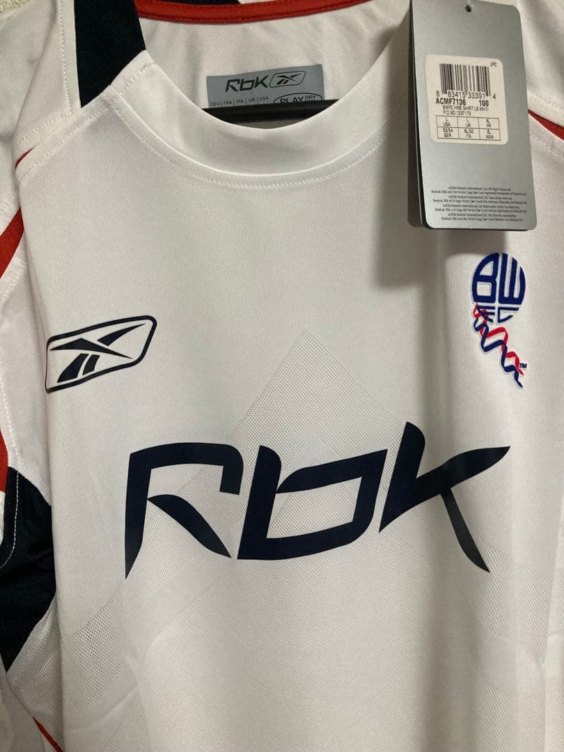 Reebok ボルトン　長袖ユニホーム　US Lサイズ 未使用品