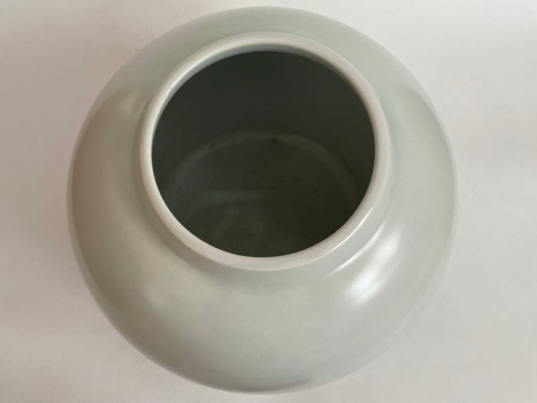 陶芸家　竹中浩　白磁　壺　壷　白磁花入　花器　花瓶　共箱　李朝