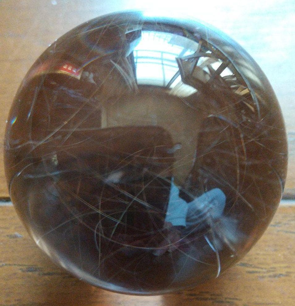 5%寄附②☆ 髪晶 髪の毛の糸模様 水晶 厄除け縁起物