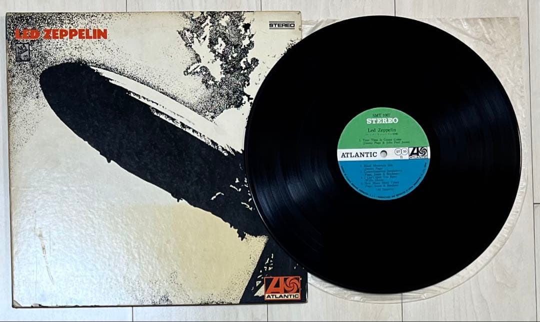 初版誤表記ジャケ☆LED ZEPPELIN レッドツェッペリン登場 LPレコード