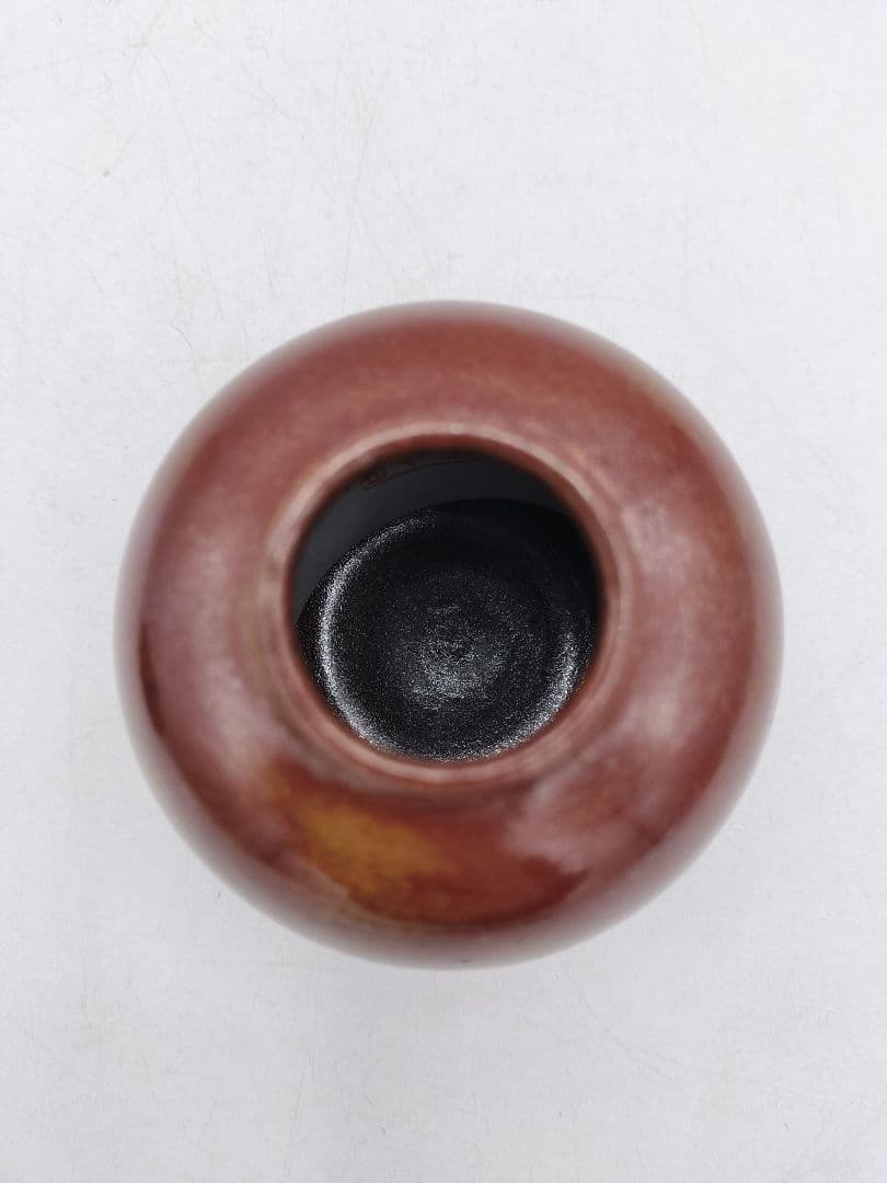 c907【新品・未使用】大名物唐物 紹鴎茄子写 龍喜窯 木箱 茶道具