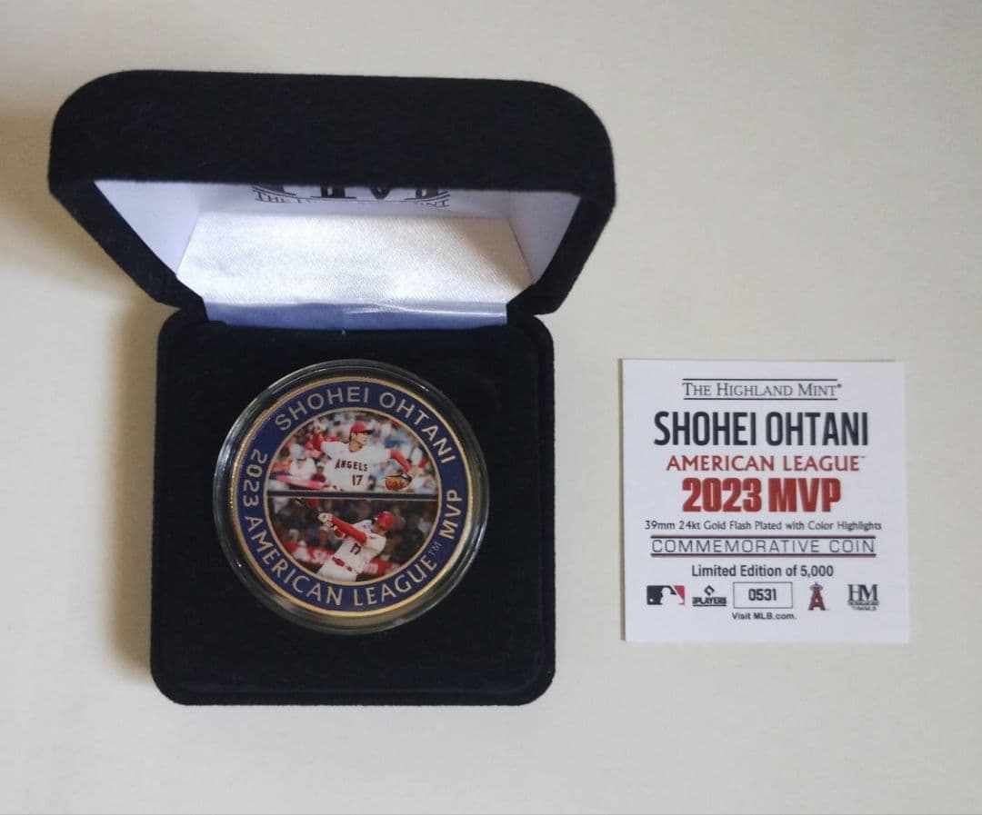 MLB 大谷翔平 2023 MVP ゴールド メダル 0531/5000