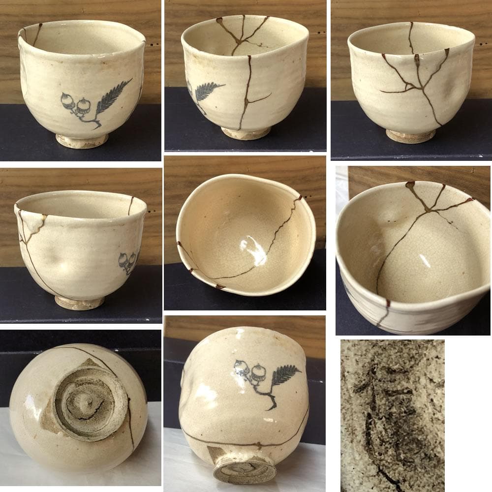 F1143 時代 蒔絵 茶箱 仁清 茶碗 抹茶碗 道八 巾筒 野点 棗 茶道具