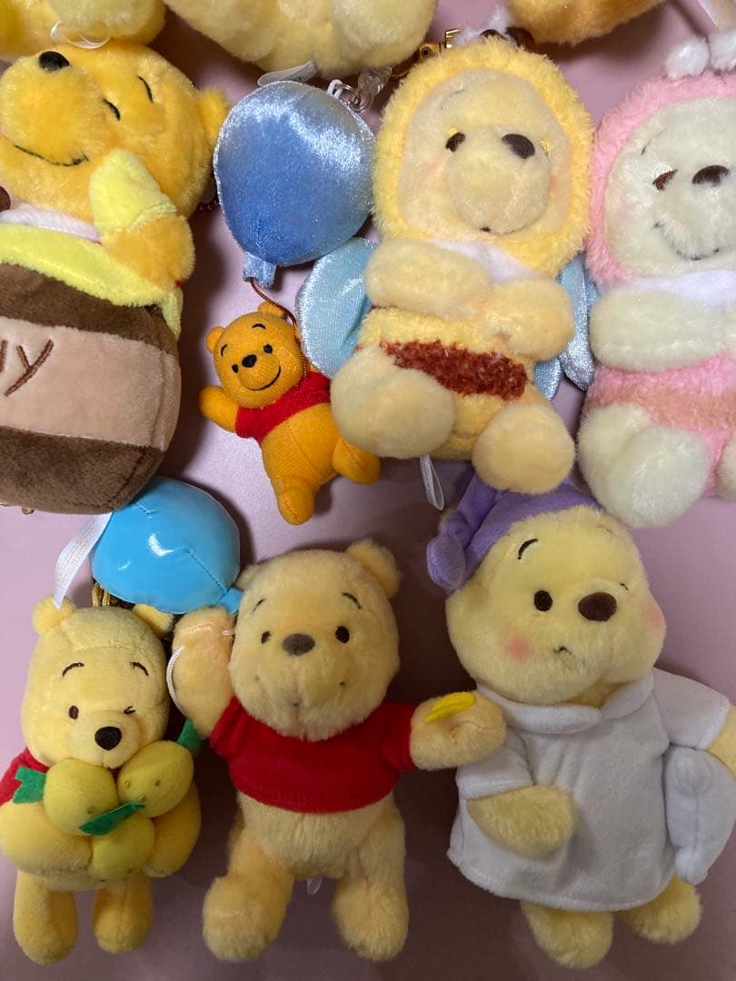 プーさん ぬいぐるみキーホルダー10体セット