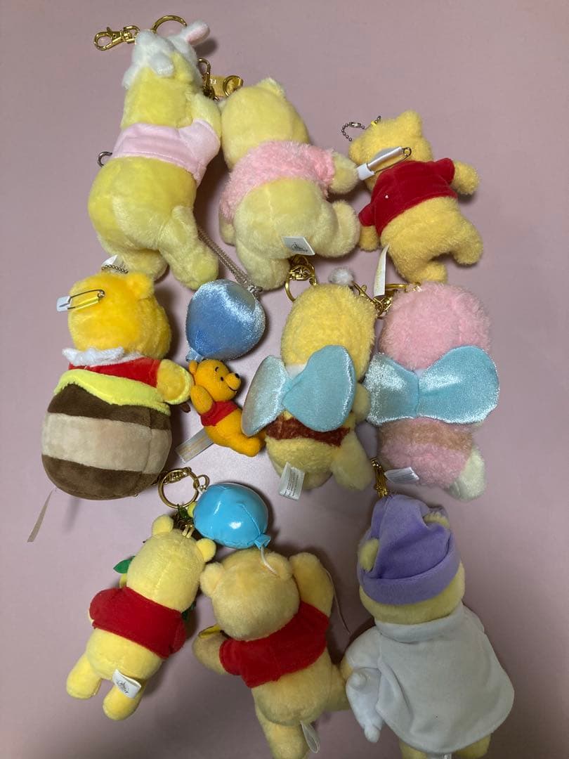 プーさん ぬいぐるみキーホルダー10体セット