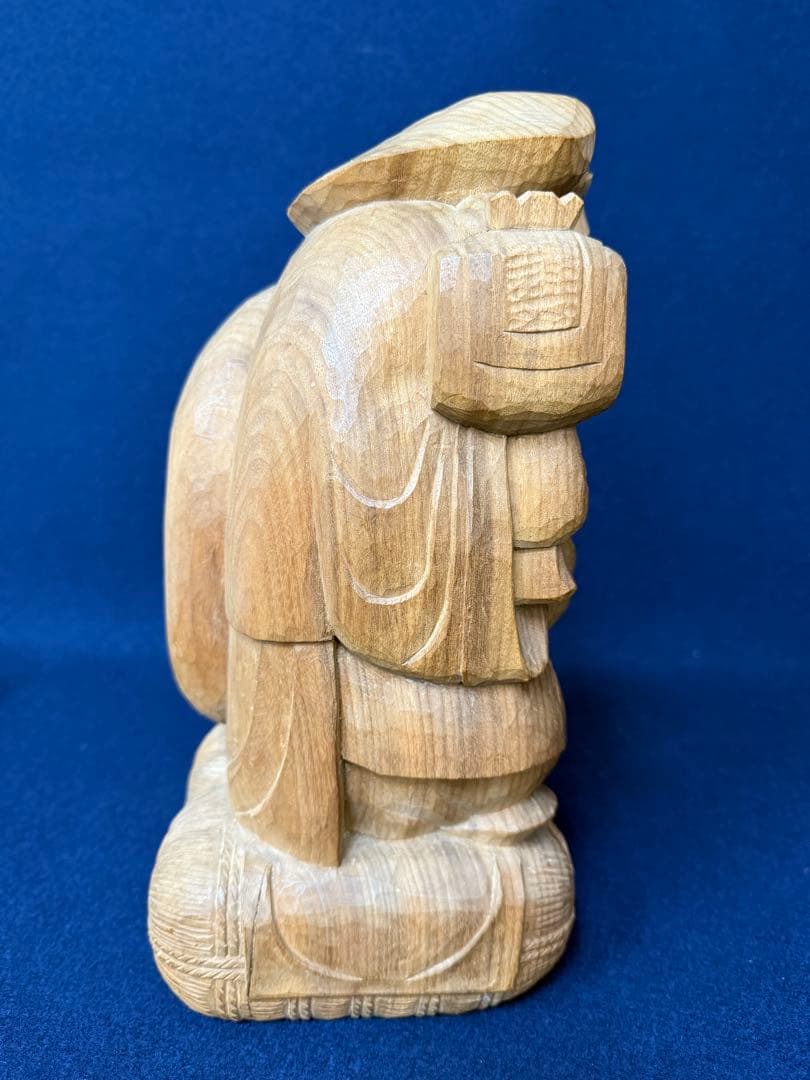 せんとくん作者 薮内佐斗司 大黒天 木彫 彫刻 美術品 レア 希少
