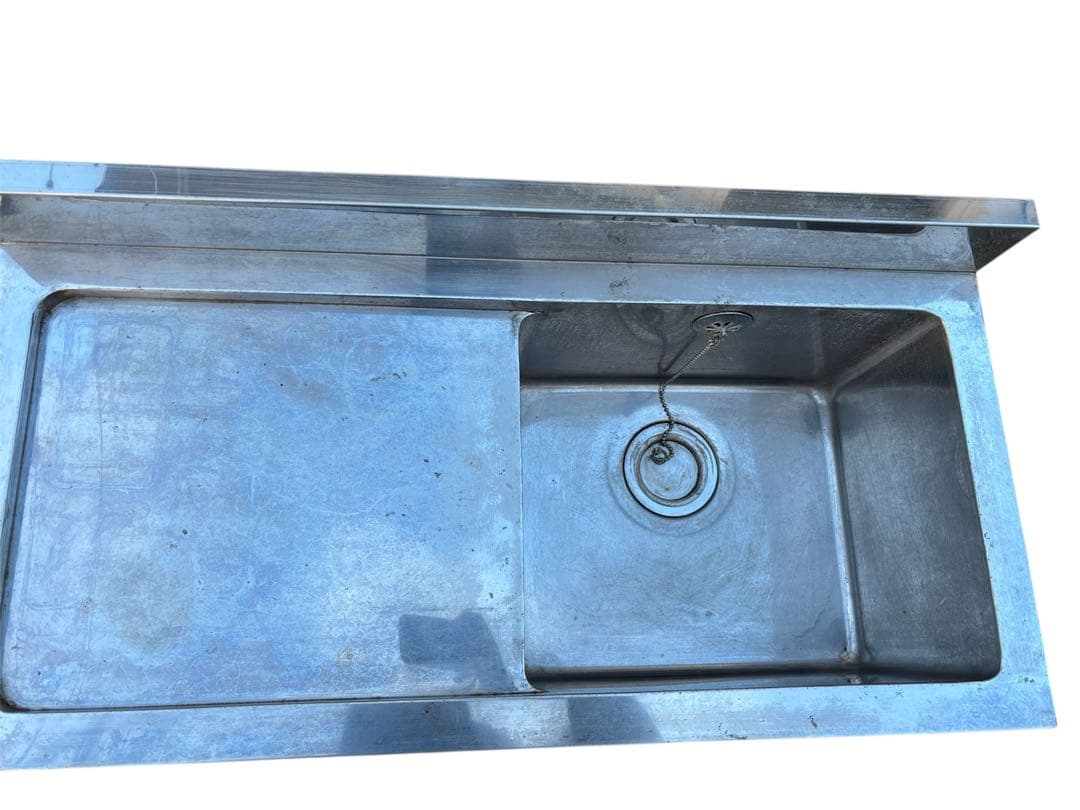 店舗用品 厨房用品 台付1槽シンク900×450 ×800×90