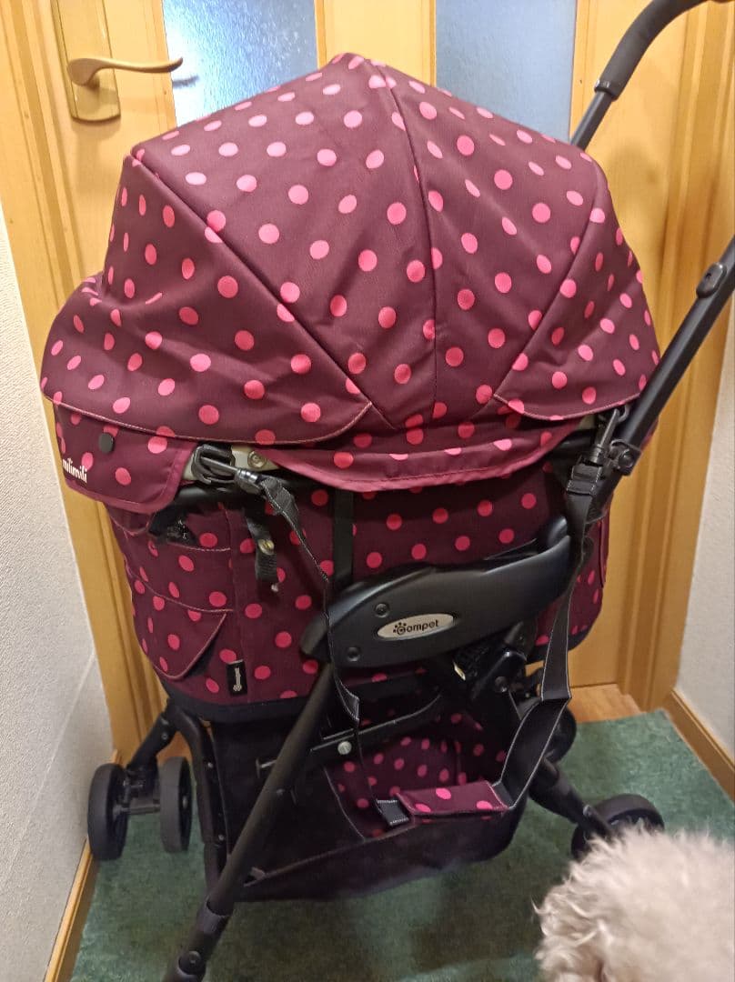 Compet コムペットミリミリ ルビードット 軽量分離型ペットカート