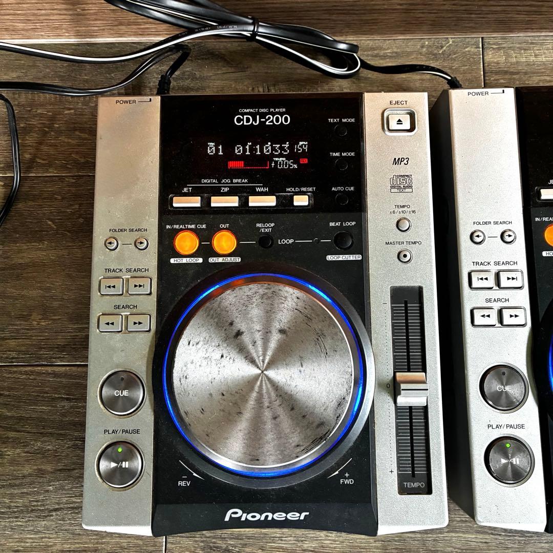 Pioneer CDJ-200 MP3対応 2台セット