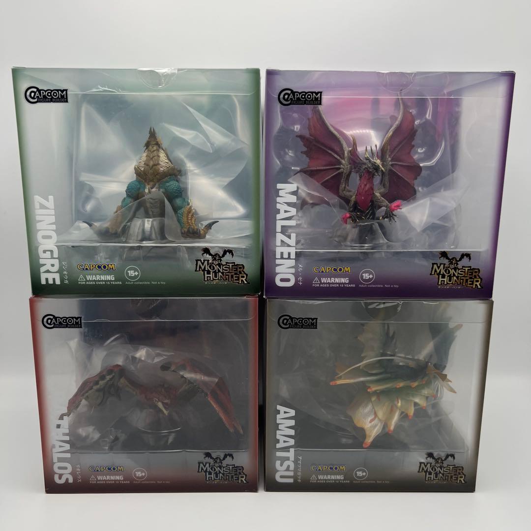 カプコンフィギュアビルダーキューブモンスターハンター4体セットボックス