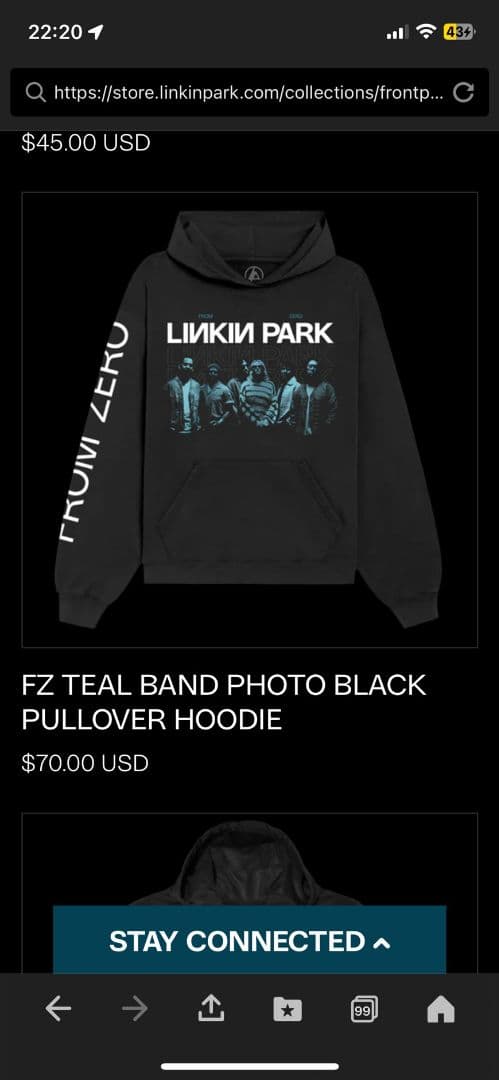 LINKIN PARK プルオーバーパーカー Lサイズ新品未着用とおまけ
