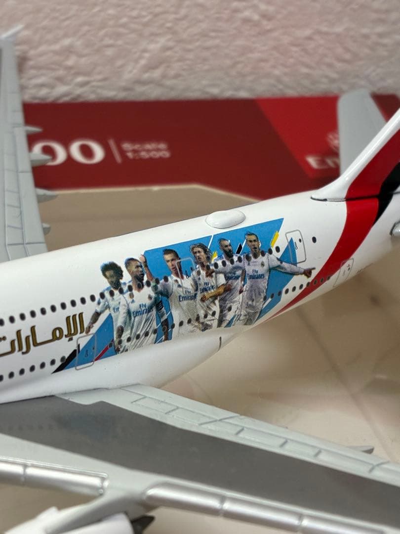 [レア] エミレーツ航空A380-800 1/500 レアル・マドリード特別塗装