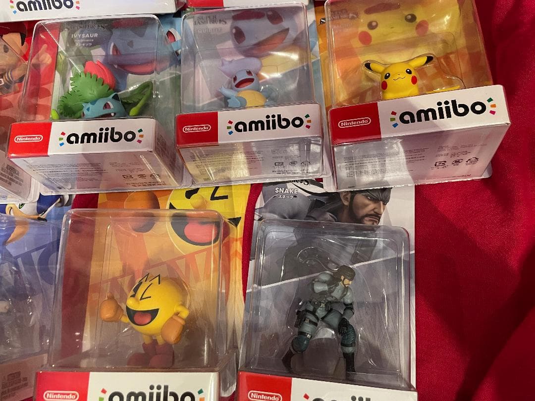新品アミーボ amiibo ピクミン・ポケモン・スプラトゥーン等々19体セット