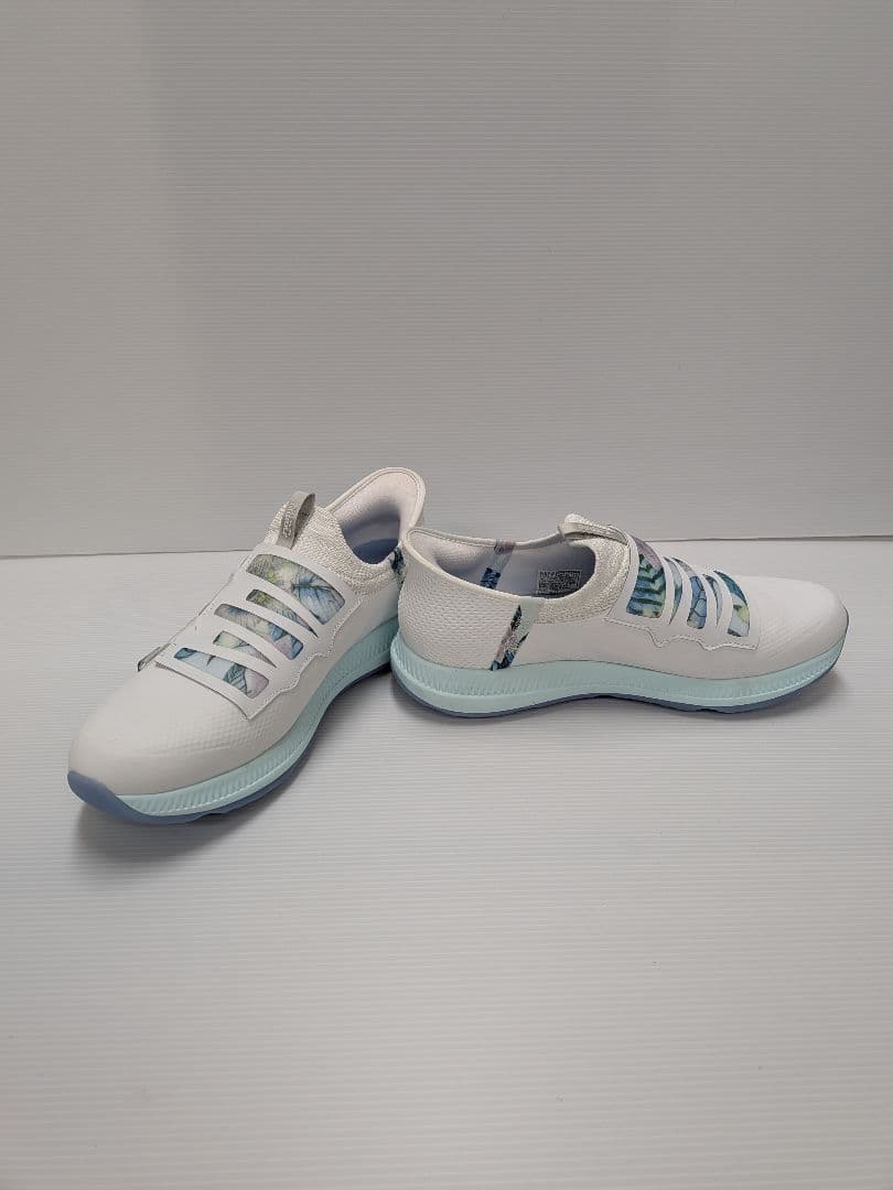 【美品】スケッチャーズ ハンズフリー ゴルフシューズ白/27.0