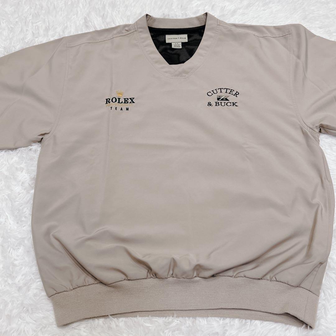 【希少】ROLEX × CUTTER & BUCK プルオーバー ベージュ